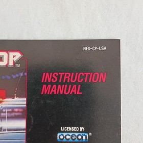 RoboCop Nintendo NES Aut&eacute;ntico Manual de Instrucciones Folleto Solo
