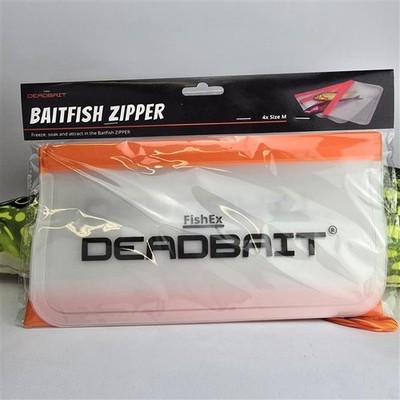 FishEx Baitfish Zipper Köderfisch Beutel 4 Stk. Deadbait wasserdicht frostfest