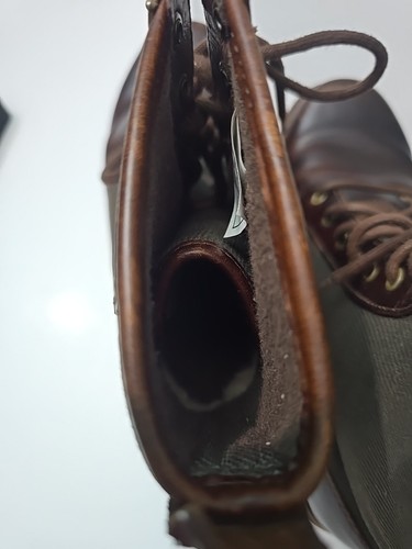 UGG Mens Montgomry Leather canvas combat boots size 10 great condition - Picture 7 of 8