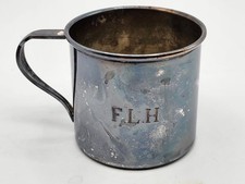 Vintage 1942 Wm. Coupe enfant plaqué argent Rogers & Son