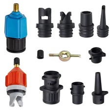 Inflatable Pump Adaptor Air Pump Adapter with 9 Air Valve Nozzles Boat SUP