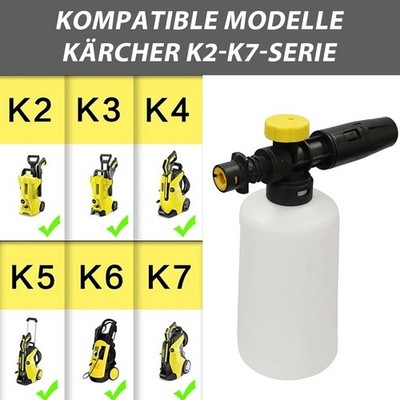 Schaumlanze für Kärcher K2-K7 Schaumkanone Hochdruck Düse Foam Lance Gun 750ml