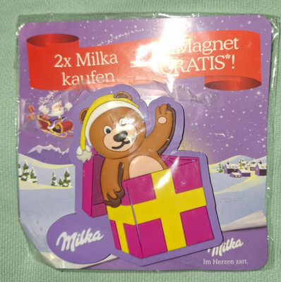Magnet Kühlschrank Milka Werbung Bär 2016 Serie OVP Choc Wafer Sammel Magnet 03