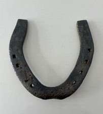Single Large Old Decorative Shire  Lucky Horse Shoe Painted