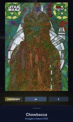 Star Wars Kartenhändler Schmuggler Außenposten Chewbacca Civilised Art 10cc Legendär