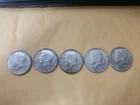 Lot Of 5 Kennedy Halves 40 % Silver. Mixed Dates