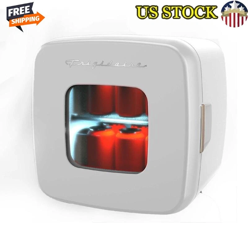 Portable Frigidaire Retro 12 Can Mini Personal Fridge Dorm Cooler EFMIS351 White