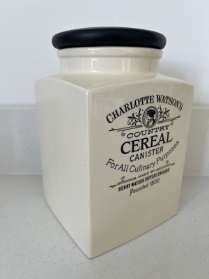 Charlotte Watson's Country Kitchen Müslistopf Creme Elfenbein Keramik Glas
