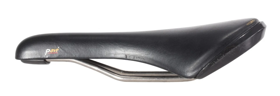 Sillín de bicicleta de carretera Fizik Pave Titanium Rail 130 mm 7 x 7 mm Gravel CX Triatlón TT Foto 2 de 4