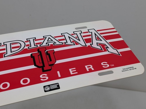 Vintage 80s Indiana Hoosiers Plastic Souvenir License Plate IU Basketball - Picture 9 of 11