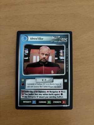 Admiral Riker - All Good Things - Star Trek CCG 1E