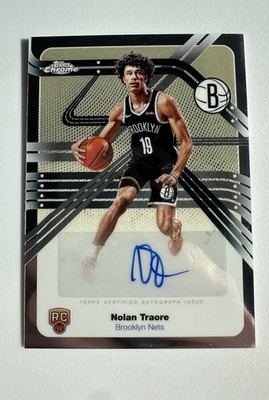 2025-26 Topps Chrome Nolan Traore RC Auto Next Stops #NS-NT Nets