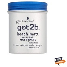 Achieve the Ultimate Surf Style with Schwarzkopf Matt Paste 100ml - 2 Pack