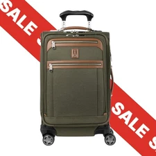 Travelpro Platinum Elite Softside 21" Expandable Carry-On Spinner - Olive Green