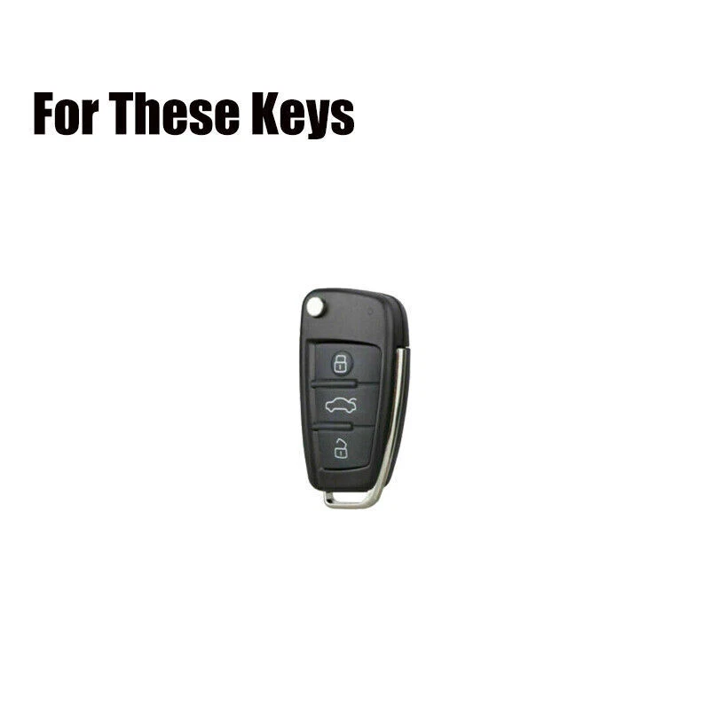 Zinc Alloy Diamond Leather Car Key Case Cover For Audi A3 S3 A4 S4 Q5 A6 S6 Q7 Foto 2 de 4