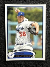 CHAD BILLINGSLEY #152 2012 Topps Baseball Los Angeles Dodgers