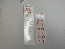 Vintage 1999 New Sealed Mrs. Grossman's Candy Cane Stickers 1 Sheet Christmas