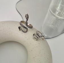 Vintage 925 Sterling Silver Snake Ring Unique Snake Ring