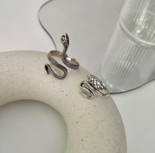 Vintage 925 Sterling Silver Snake Ring Unique Snake Ring
