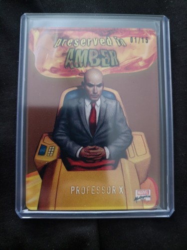 2022 Skybox Marvel Masterpieces Preserved In Amber Professor X Alpha #1 / 15 - Picture 1 of 2