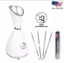 Facial Steamer Nano Ionic Face Sprayer SPA Skin Care FREE blackhead remove kit 
