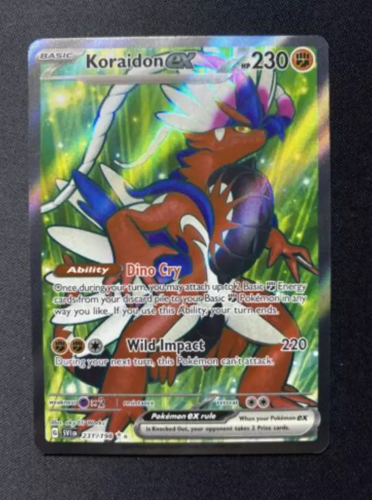 KORAIDON ex 231/198 SCARLET AND VIOLET POKEMON-FULL ART-MINT-IN HAND