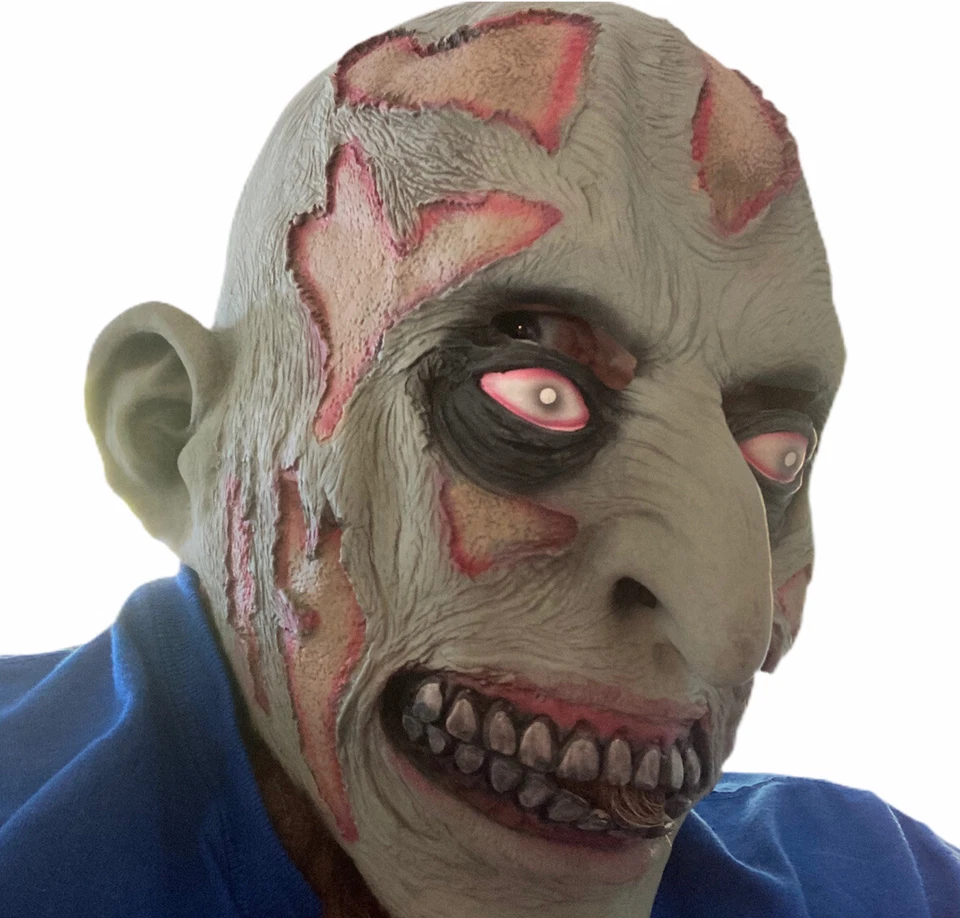 Rubber Mask Zombie Ghoul Adult Unisex Halloween Cosplay - Image 3 of 4