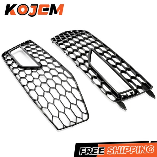Honeycomb Front Fog Light Grille Cover For Audi A4 S-Line B8.5 RS4 2013-15 2016 - Picture 10 of 12