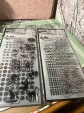 Tim Holtz Stampers Stencil Anonymous Halloween Fall Autumn 2 Set Spooky Crafts