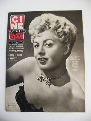 Ciné Revue Nr. 34 Februar 1954 Robert Mitchum Shelley Winters Darryl Zanuck