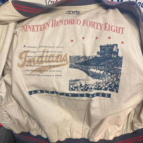Cleveland Indians Mirage Throwback Jacket - Large - Excellent Condition - Picture 4 of 4