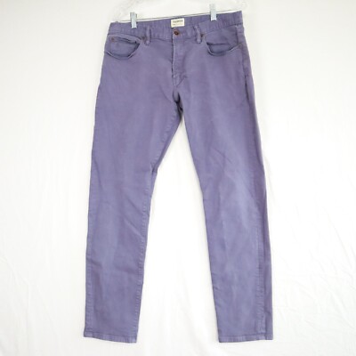 Todd Snyder Pants Mens 32x32 Slim Fit Casual Stretch Flex 5-Pocket Jeans Purple
