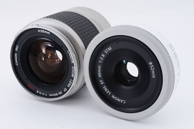 Canon EOS Rebel SL1/100D White 18.0MP 28-90/40mm [Exc+++] w/SD