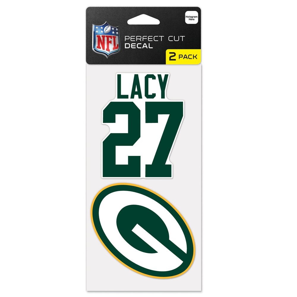Наклейка Green Bay Packers Eddie Lacy 4 x 4 - 2 упаковки 1490₽