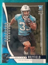 2019 PANINI ABSOLUTE BLUE ELIJAH HOLYFIELD ROOKIE #147 CAROLINA PANTHERS RC
