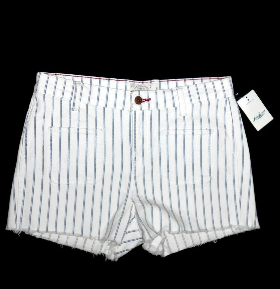 Lucky Brand Lawton cut off Shorts - size 10 / 30 - Lawton stripe Denim - Image 3 of 4