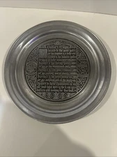 Vintage Rare Michelob Anheuser Busch Pewter Plate-Golfer’s Prayer. Golf. Beer.