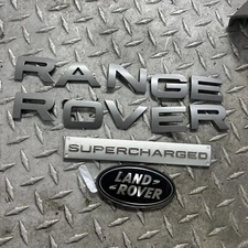 Front Grille Rear Oval Emblem For Range Rover Nameplate Sport Black Green Badge