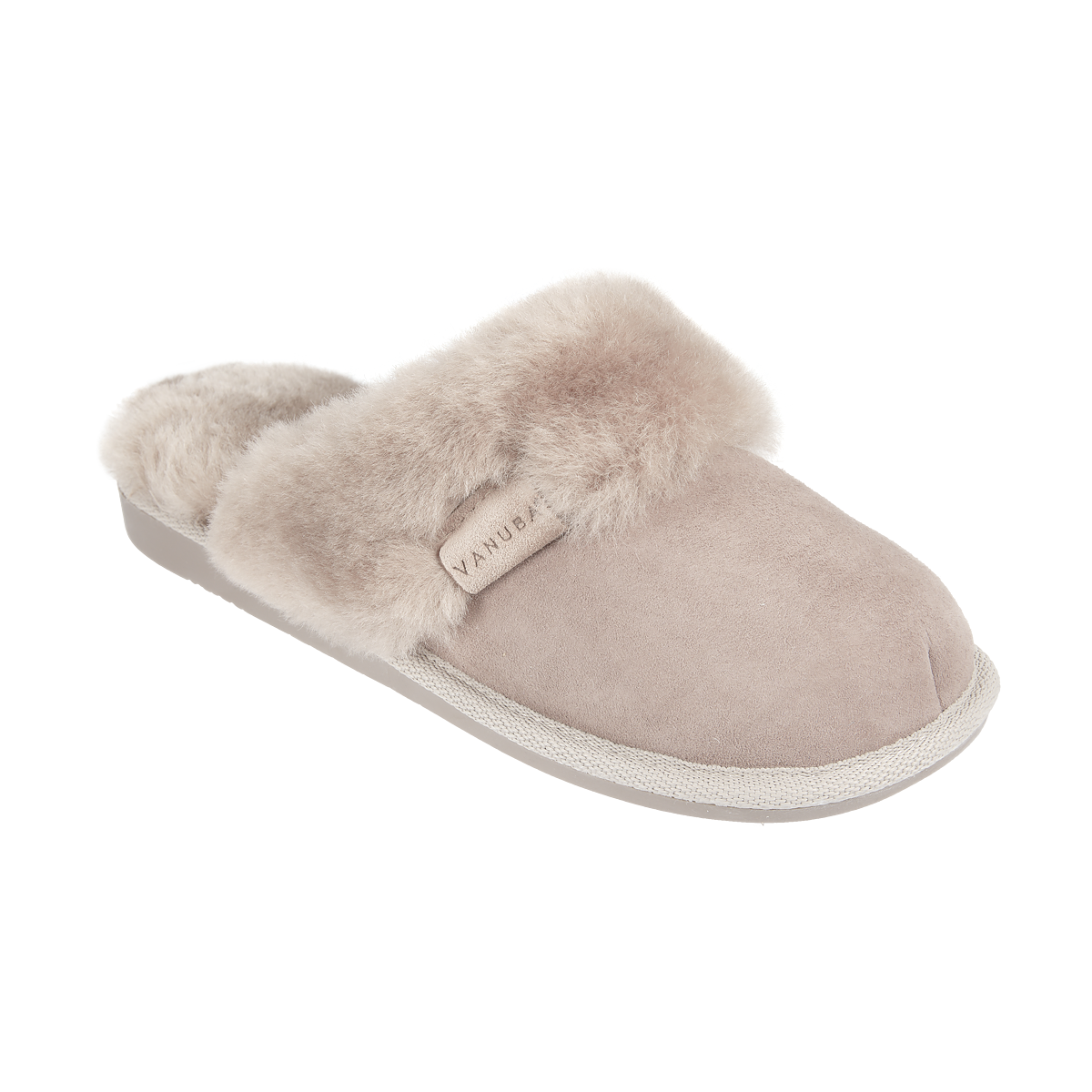 Vanuba Cashmere Women Leather Winter House Slippers Sheep Wool D15