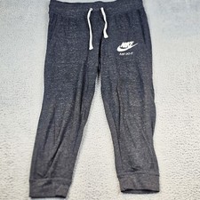 Vintage Nike Sportswear Pants Womens Small Gym Capri Jogger Pockets 883723-010