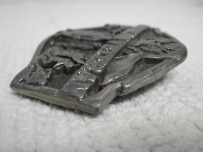 1988 Siskiyou USA American Veteran Pewter Belt Buckle-FAST  display picture 2