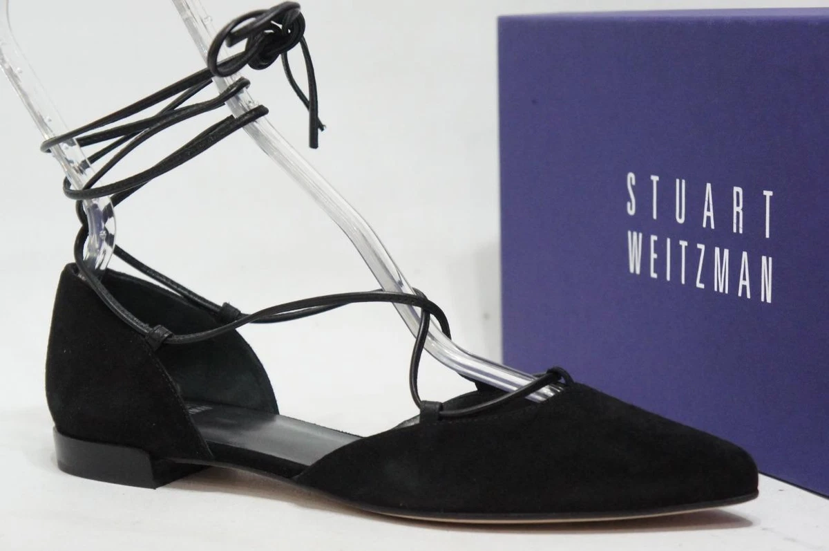 Stuart weitzman sale lace up flats
