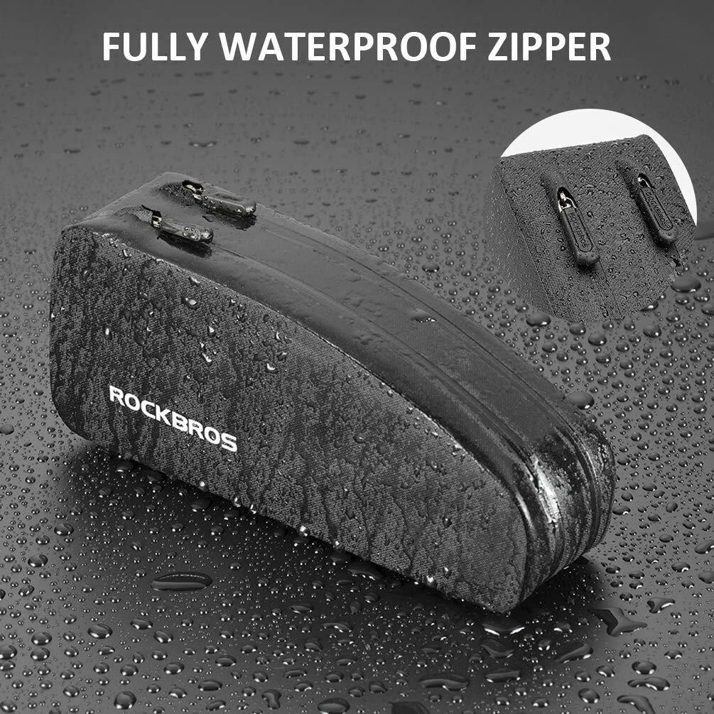 ROCKBROS Borsa Telaio Impermeabile Borsa Bici Borsa Tubo Superiore per MTB Bici da Corsa foto 3