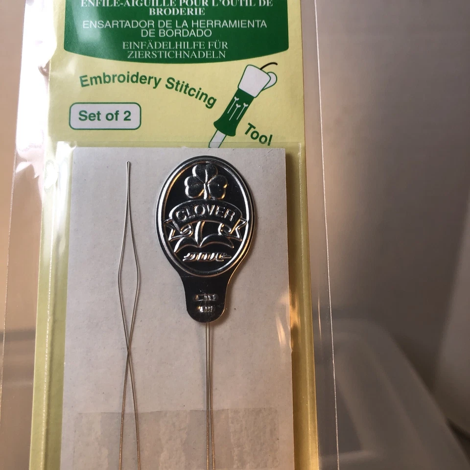 Clover Embroidery Stitching Tool Needle Threaders 2 In Package - Image 2 of 4
