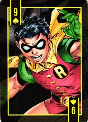 ROBIN NINE OF SPADES DC BATMAN COMICS Collectible Card Great Artwork