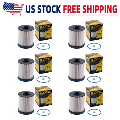6PCS Fuel Filter Kit Gaskets 23304096 TP1015 for Chevy GMC 17-20