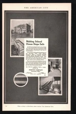 1922 Norton Company stairs steps ad  Worcester, MA  VTGmagazine photo print ad