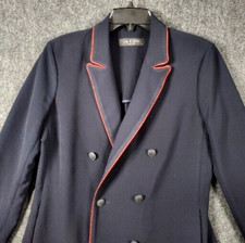 Rag Bone Jarvis Blazer Double breasted Navy with Red Piping 550 MSRP