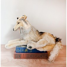 Rare Steiff Extra Large 24" Collie Dog/ Mohair Plush Border Collie 1966 to 1969