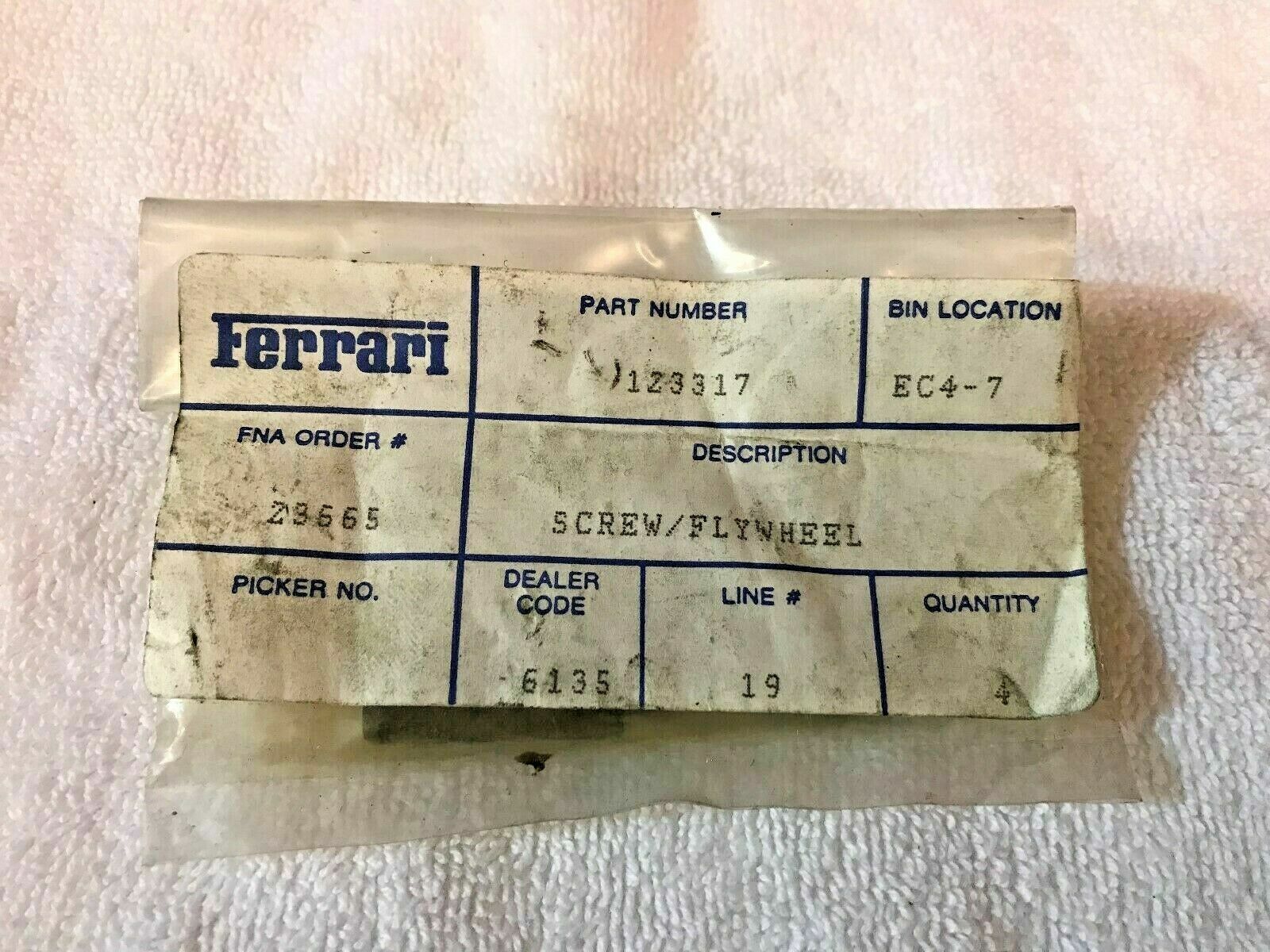 FERRARI F40 288 CONNECTION ROD PISTON FLYWHEEL DOWEL SCREW OEM 123317